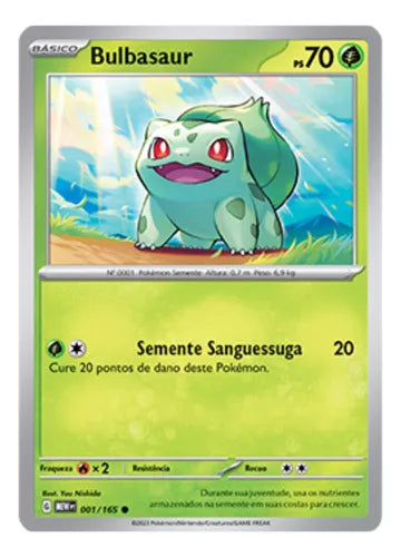 001/165 Bulbasaur (Pokémon 151) Pokemon card (English)