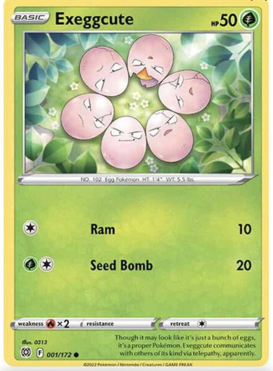 001/172 Exeggcute (Brilliant Stars) Pokemon card (English)