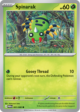 001/088 Spinarak (Perfect Order) Pokemon card (English)