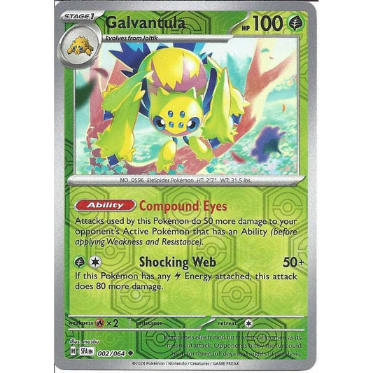 002/064 Galvantula (Reverse Holo) - Shrouded Fable - Pokemon card (English)