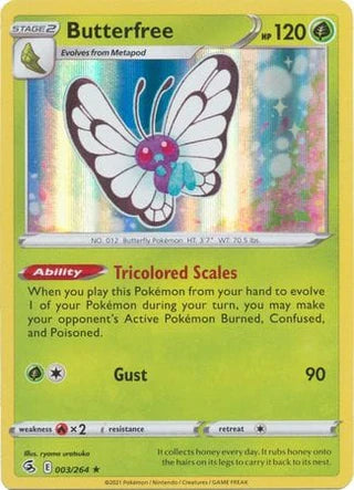 003/264 Butterfree (Fusion Strike) Pokemon Card (English)