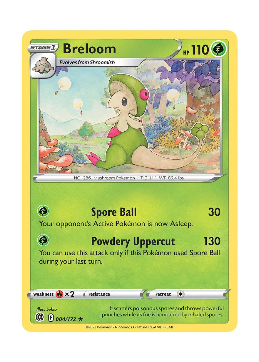004/172 Breloom (Rare) (Brilliant Stars) Pokemon card (English)