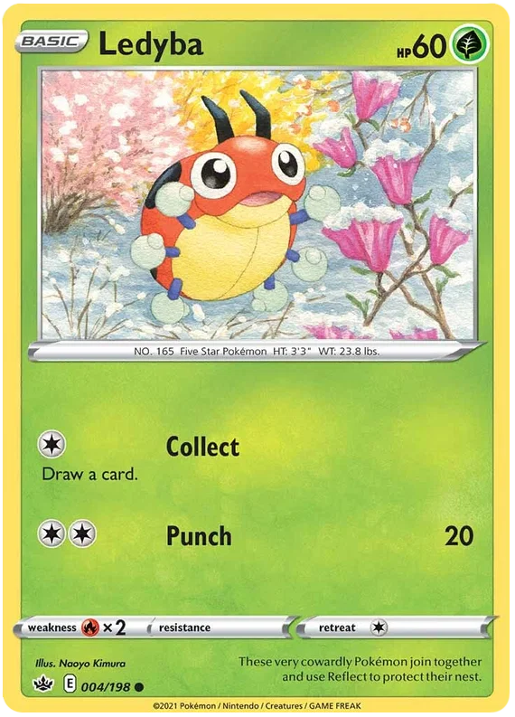 004/198 Ledyba (Chilling Reign) Pokémon Card (English)