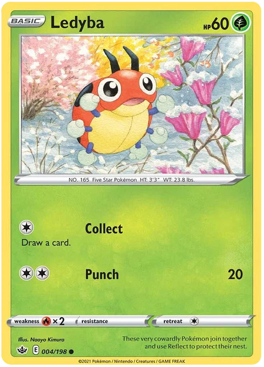 004/198 Ledyba (Chilling Reign) Pokémon Card (English)