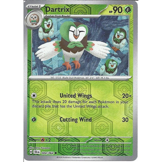 004/064 Dartrix (Reverse Holo) - Shrouded Fable - Pokemon card (English)