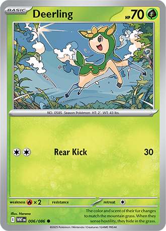 006/086 Deerling (White Flare) Pokemon card (English)