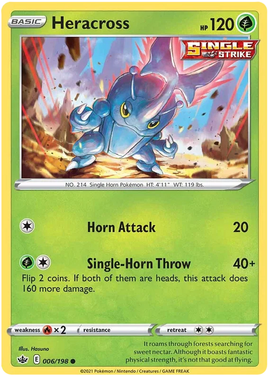 006/198 Heracross (Chilling Reign) Pokémon Card (English)