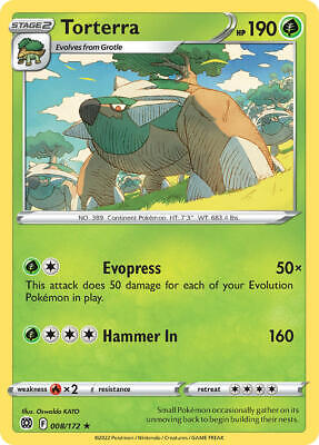 008/172 Torterra (Holo) (Brilliant Stars) Pokemon card (English)