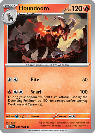 008/064 Houndoom - Shrouded Fable - Pokemon card (English)
