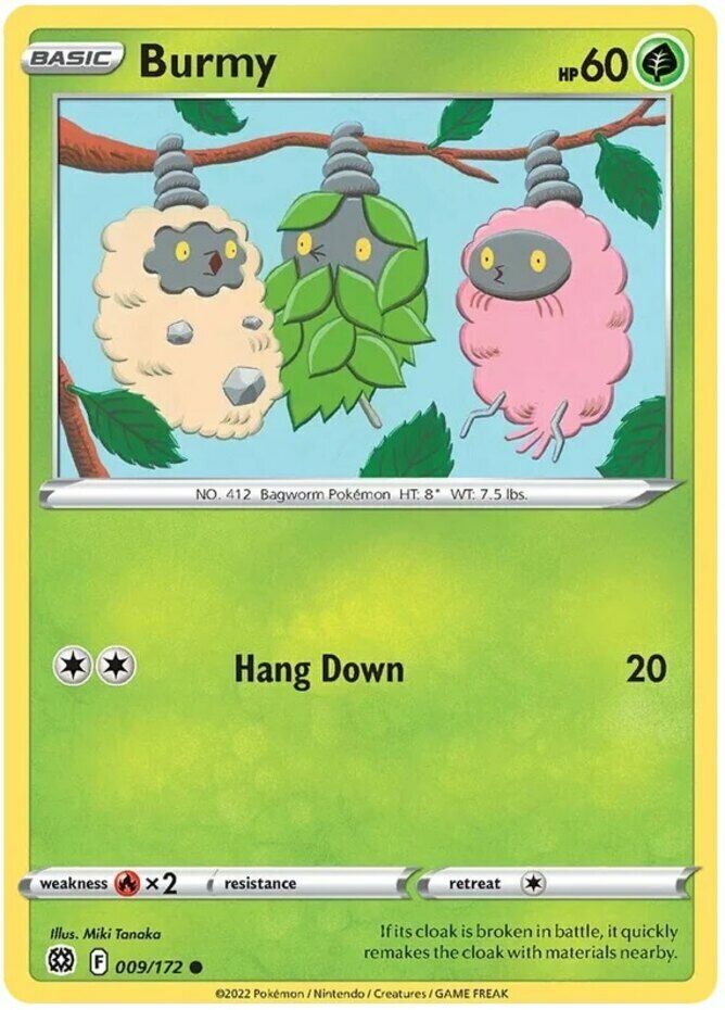 009/172 Burmy (Brilliant Stars) Pokemon card (English)