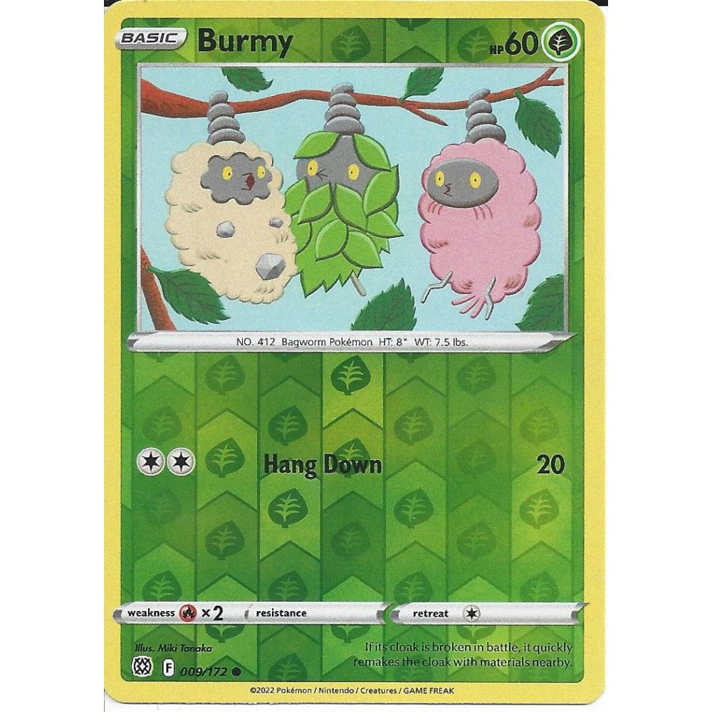009/172 Burmy (Reverse Holo) (Brilliant Stars) Pokemon card (English)