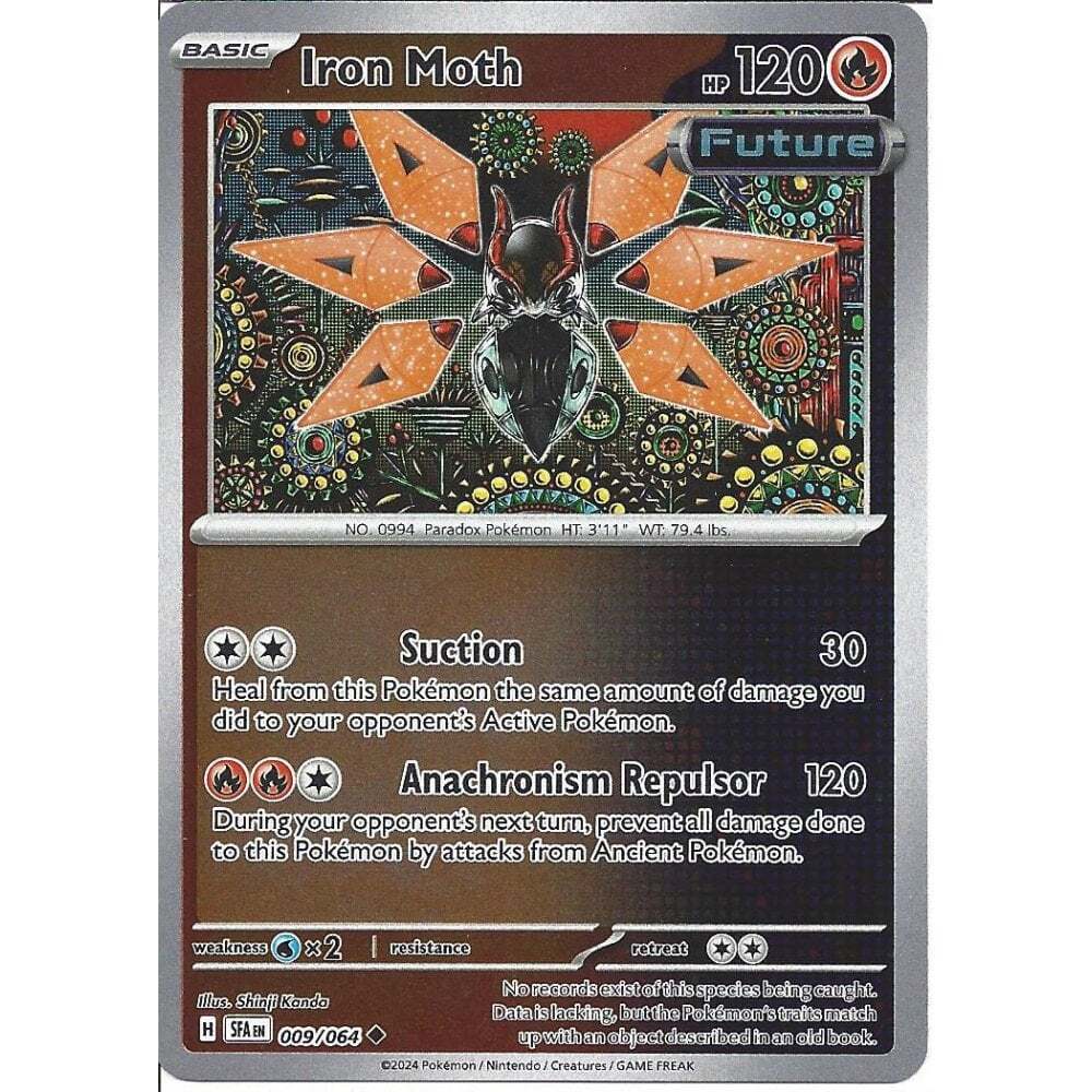 009/064 Iron Moth (Reverse Holo) (Shrouded Fable) Pokemon card (English)