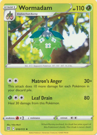 010/172 Wormadam (Rare) (Brilliant Stars) Pokemon card (English)