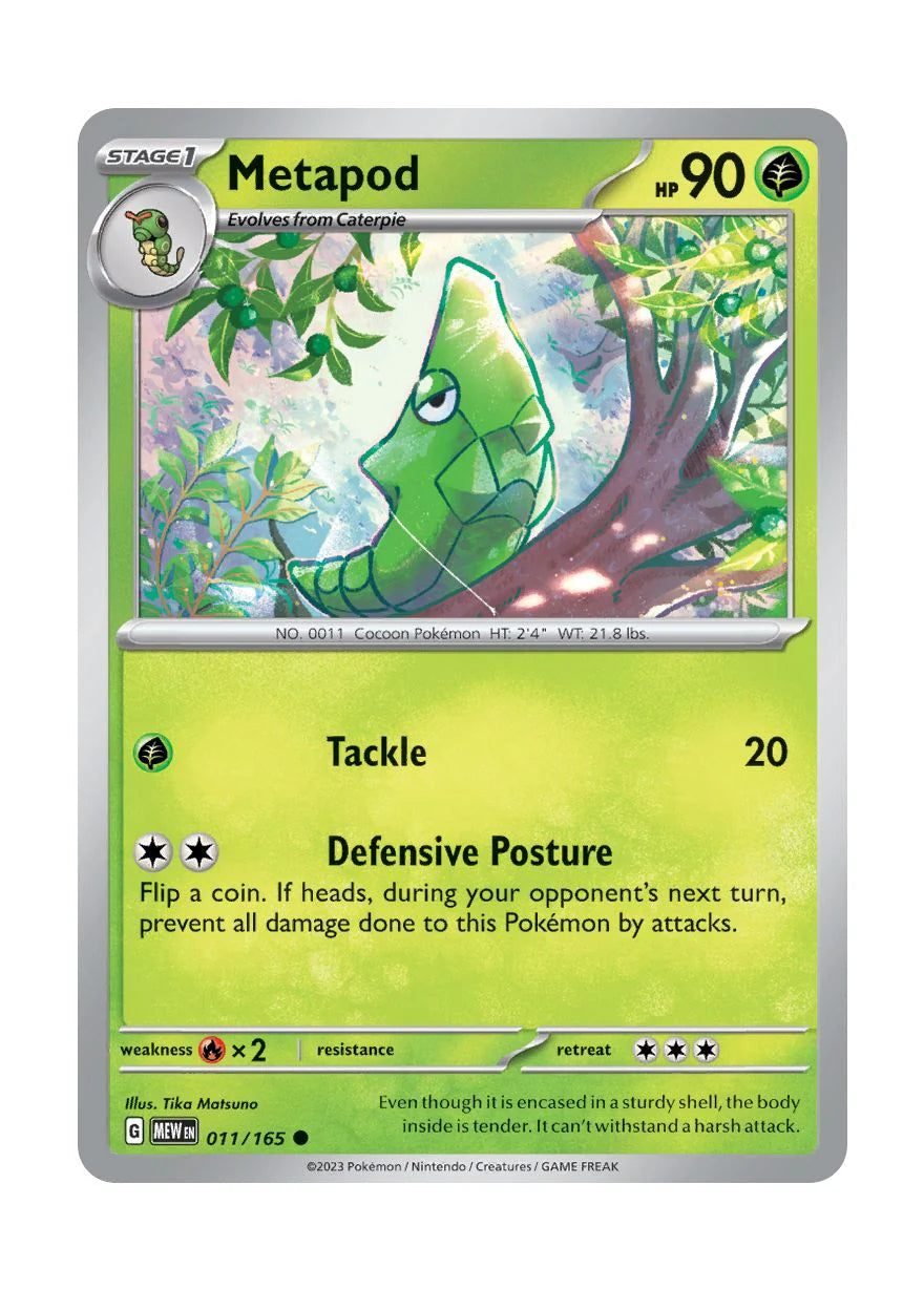 011/165 Metapod - Pokémon 151 - Pokémon card (English)
