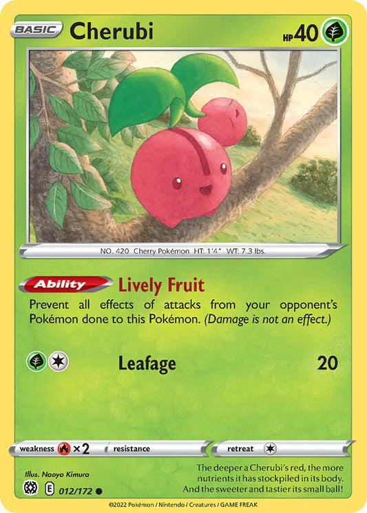 012/172 Cherubi (Brilliant Stars) Pokemon card (English)