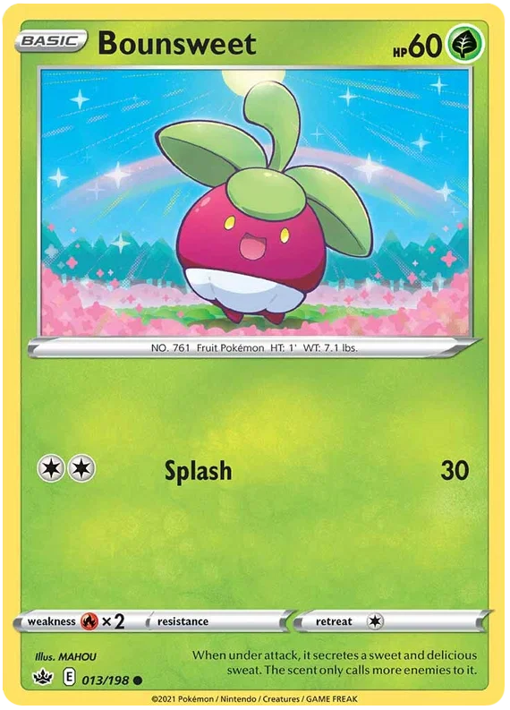 013/198 Bounsweet (Chilling Reign) Pokémon card (English)