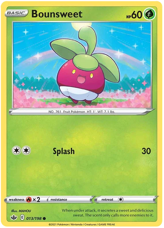 013/198 Bounsweet (Chilling Reign) Pokémon card (English)