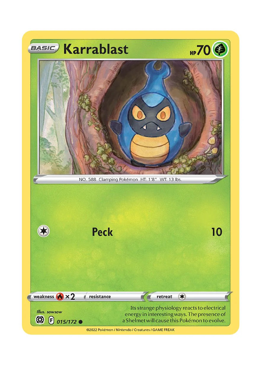 015/172 Karrablast (Brilliant Stars) Pokemon card (English)