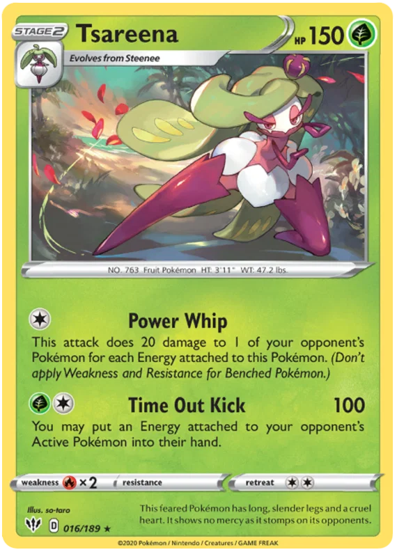 016/189 Tsareena (Darkness Ablaze) Pokemon card (English)
