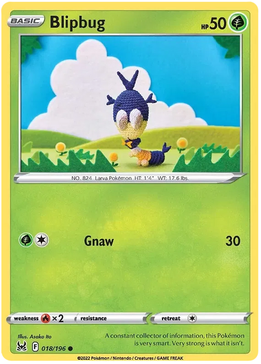 018/196 Blipbug (Lost Origin) Pokemon card (English)