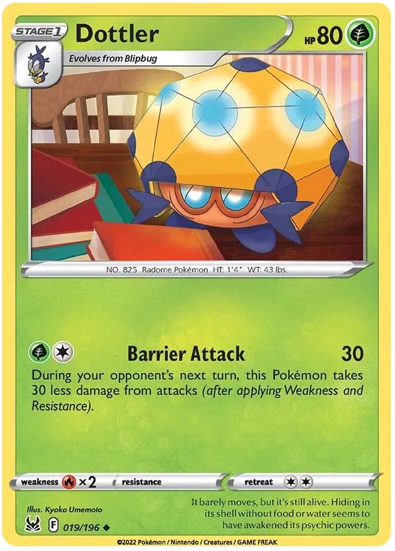 019/196 Dottler (Lost Origin) Pokemon card (English)