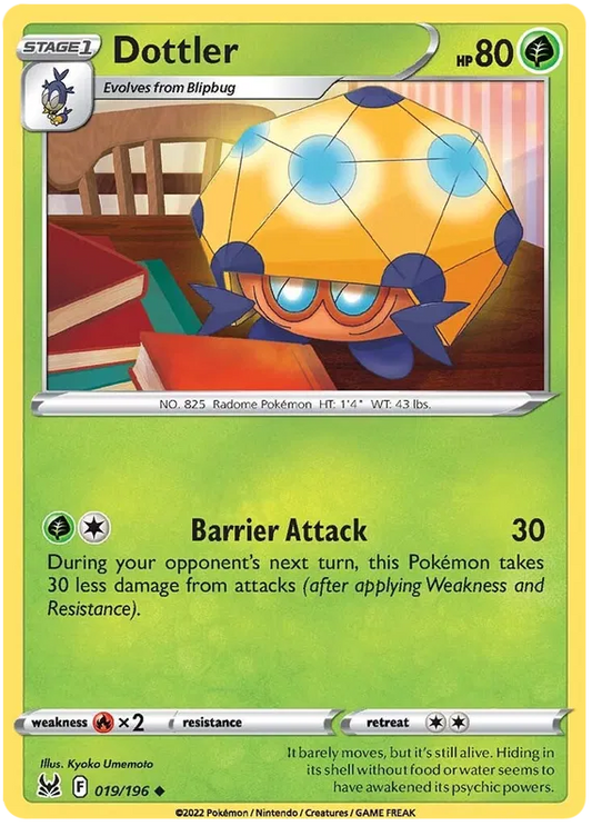 019/196 Dottler (Lost Origin) Pokemon card (English)