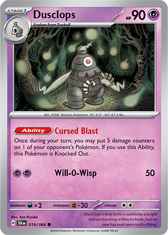019/064 Dusclops (Shrouded Fable) Pokemon card (English)