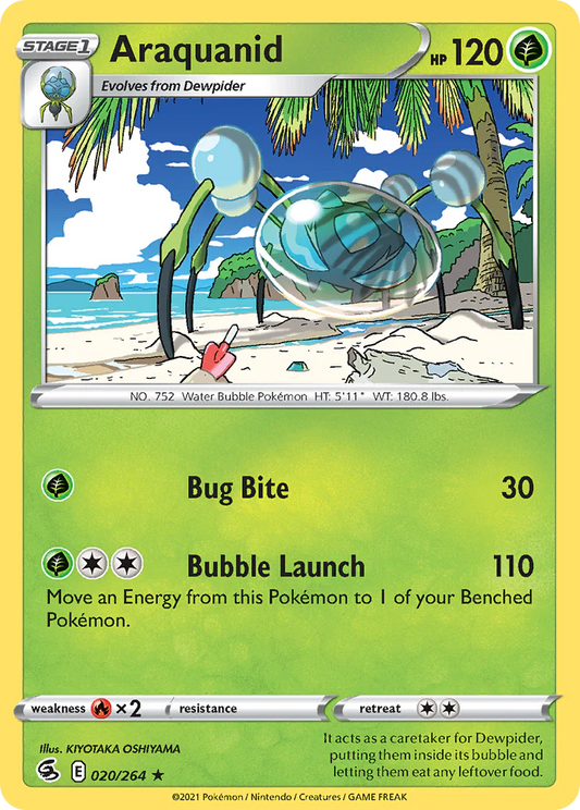 020/264 Araquanid (Fusion Strike) Pokemon card (English)