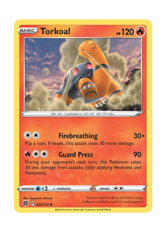 023/172 Torkoal (Brilliant Stars) Pokemon card (English)