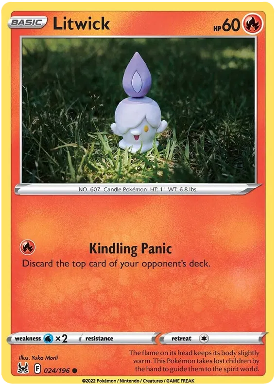 024/196 Litwick (Lost Origin) Pokemon card (English)