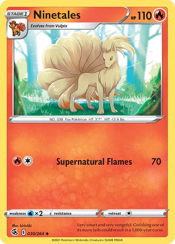 030/264 Ninetales (Fusion Strike) Pokemon card (English)