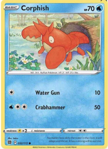032/172 Corphish (Brilliant Stars) Pokemon card (English)