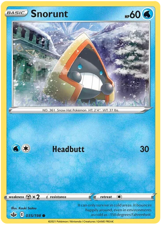 035/198 Snorunt (Chilling Reign) Pokémon card (English)