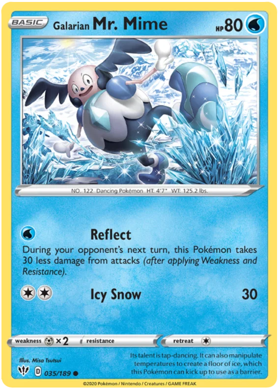 035/189 Galarian Mr. Mime (Darkness Ablaze) Pokemon card (English)