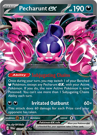039/064 Pecharunt EX (Double Rare) (Shrouded Fable) Pokemon card (English)