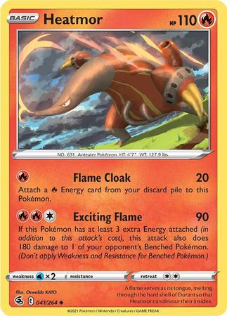 041/264 Heatmor (Fusion Strike) Pokemon card (English)