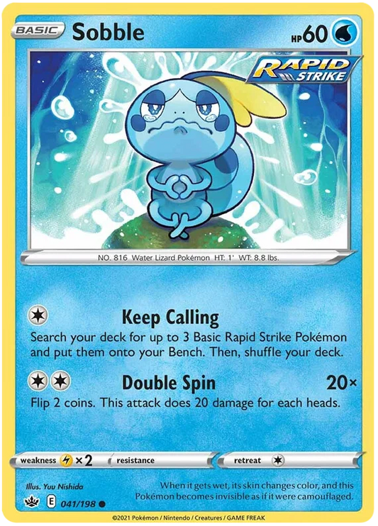 041/198 Sobble (Chilling Reign) Pokémon card (English)