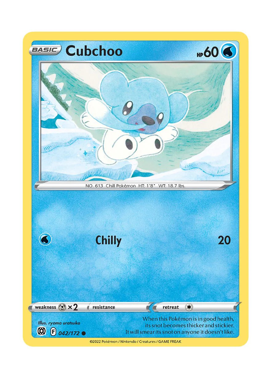 042/172 Cubchoo (Brilliant Stars) Pokemon card (English)