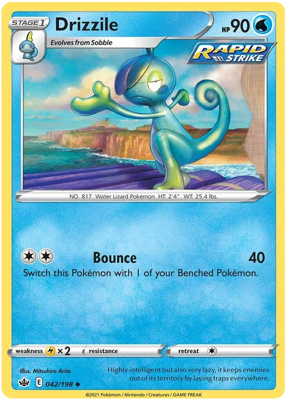 042/198 Drizzile (Chilling Reign) Pokémon card (English)