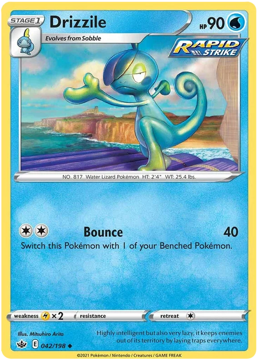 042/198 Drizzile (Chilling Reign) Pokémon card (English)