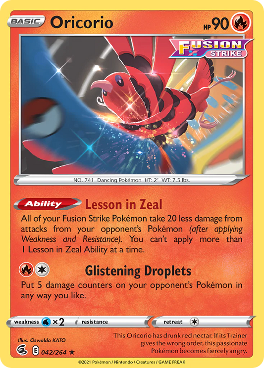 042/264 Oricorio (Fusion Strike) Pokemon card (English)