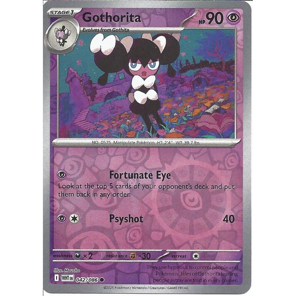 042/086 Gothorita (Reverse Holo) (White Flare) Pokemon card (English)