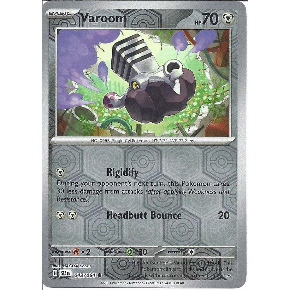 043/064 Varoom (Reverse Holo) (Shrouded Fable) Pokemon card (English)