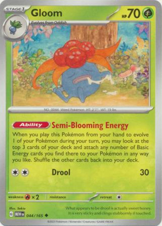 044/165 Gloom (Pokémon 151) Pokemon card (English)