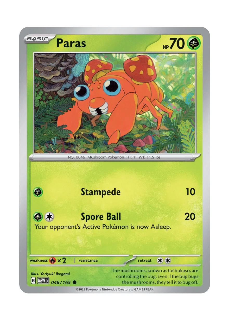 046/165 Paras (Pokémon 151) Pokemon card (English)
