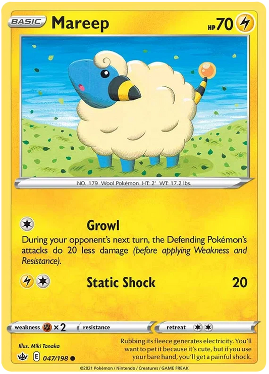 047/198 Mareep (Chilling Reign) Pokémon card (English)