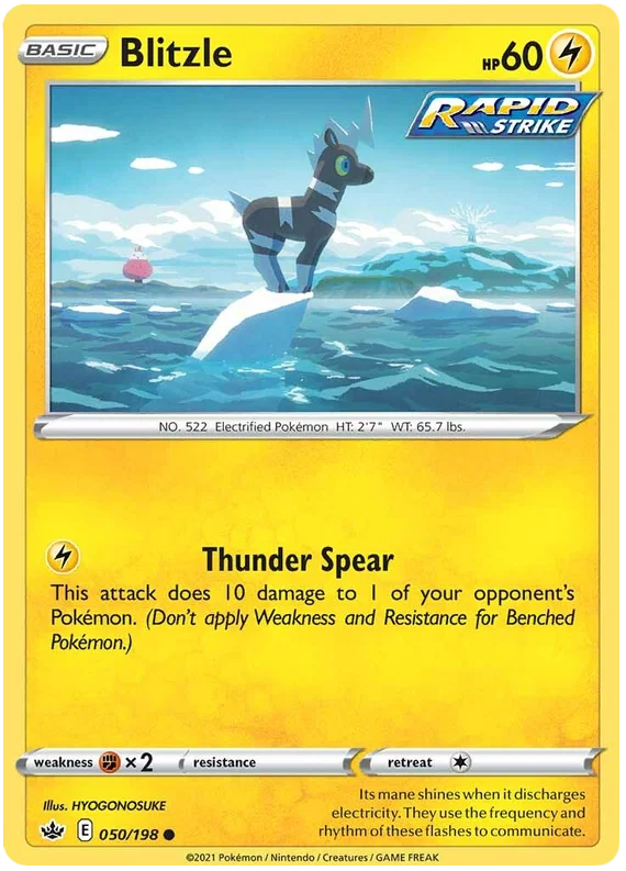 050/198 Blitzle (Chilling Reign) Pokémon card (English)