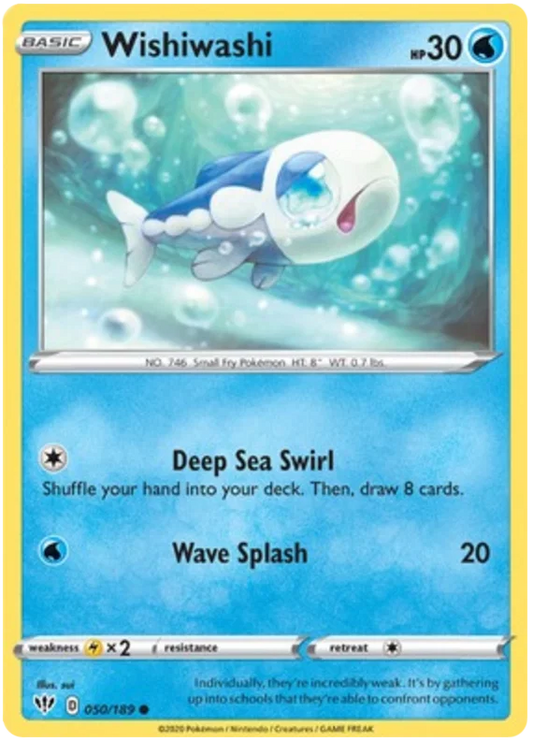 050/189 Wishiwashi (Darkness Ablaze) Pokemon card (English)