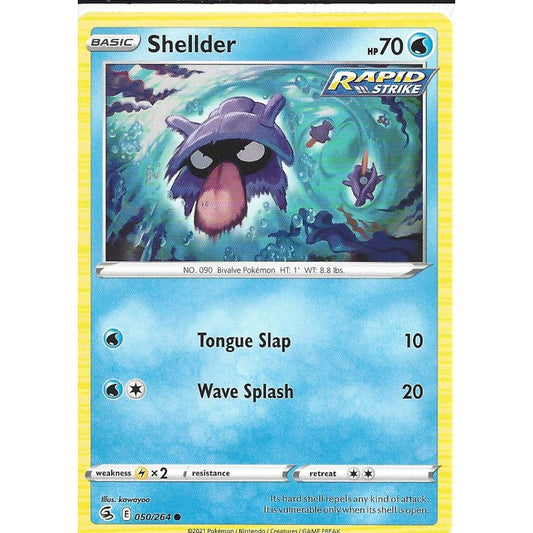 050/264 Shellder (Fusion Strike) Pokemon card (English)