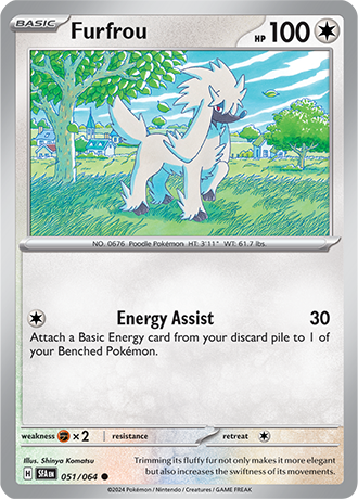 051/064 Furfrou (Shrouded Fable) Pokemon card (English)